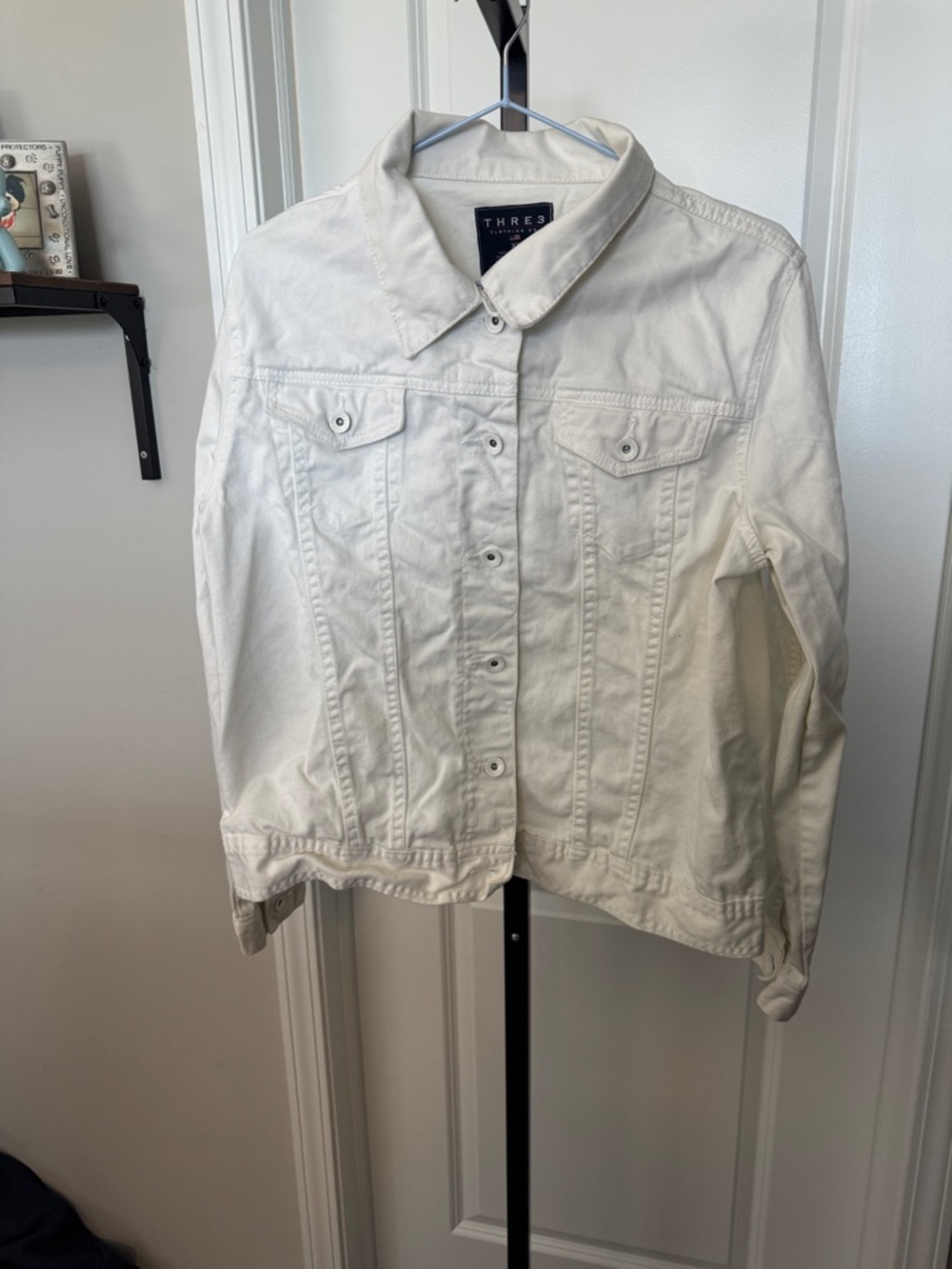 White Denim Jacket - Classic Women's Jean Jacket